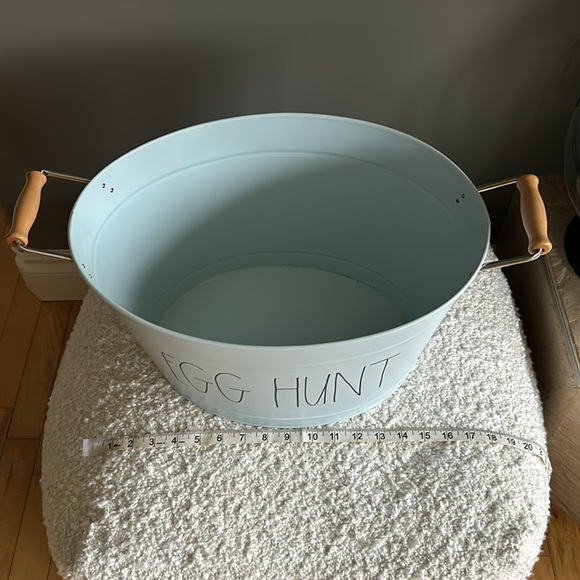 🐣EGG HUNT Metal Bucket by Rae Dunn - Picture 3 of 4